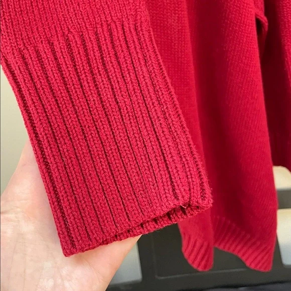 Talbots Red Knit Cardigan - Picture 6 of 10